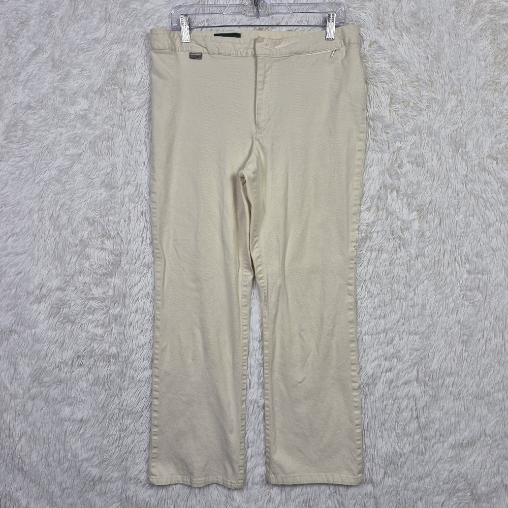 Lauren Ralph Lauren Womens 8 Cream Cropped Trouser Equestrian Old Money